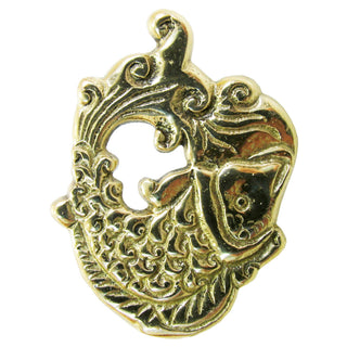 Fish Design Vintage Handmade Brass Bookmark - Unique Book Hook Design - Rare Find & Perfect Gift