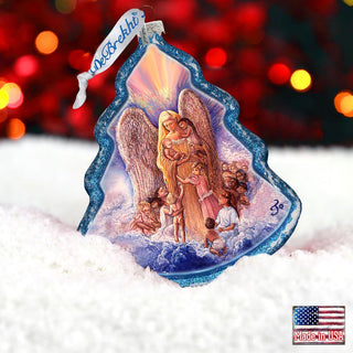Angel of Piece Glass Ornament by Josephine Wall - Nativity Holiday Decor - 762-403-JW