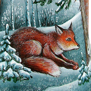 Friendly wilderness Hand-Painted WOODCARVED Masterpiece by G. DeBrekht - Wildlife Holiday Decor - 821843 *** PRE-ORDER - Handmade Just for You! ***