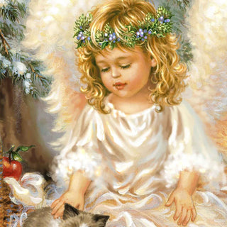 American Angel Winter Companions Wooden Wall Art by D. Gelsinger - Nativity Holiday Decor - 95657B-0718