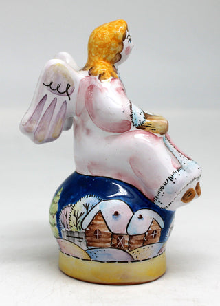 One-of-a-Kind Angel Unique Hand Painted Porcelain Candle Holder 4