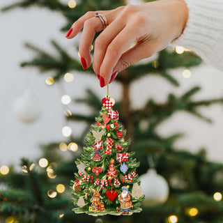 Santas Around the World - Danish Inspired Santa - Eco Wood Ornaments Set of 3 by G. DeBrekht Christmas Santa Snowman Decor - 8091302S3