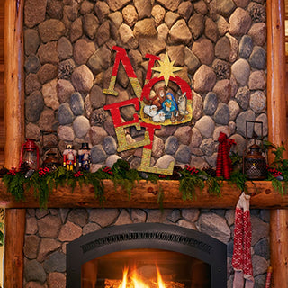 Noel Nativity Christmas Nativity Door Decor by G. DeBrekht - Nativity Holiday Decor - 8121458H