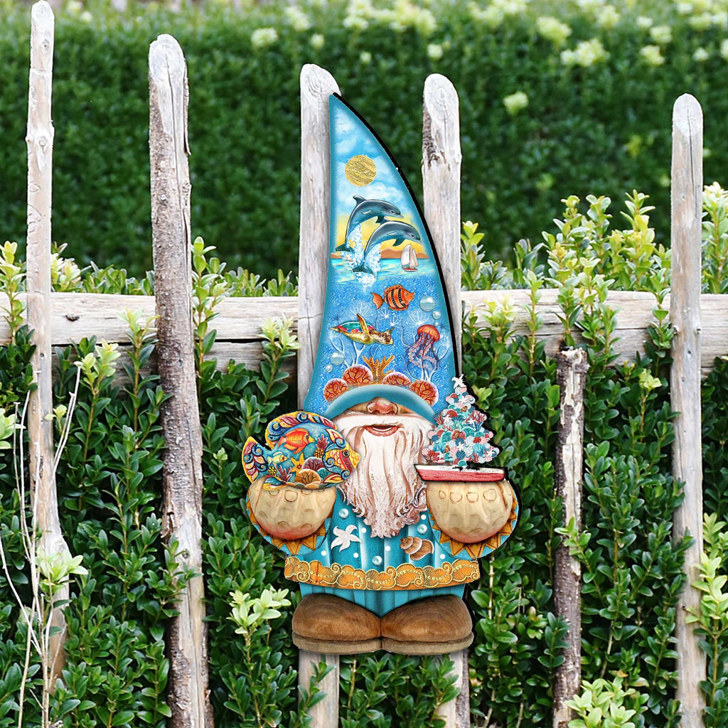 Coastal Gnome Coastal Door Decor by G. DeBrekht - Coastal Holiday Decor - 8611014H