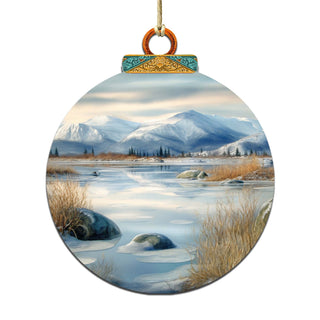 Alaskan Harmony Wooden Ornaments by G.Debrekht - Wildlife Holiday Decor - 870075