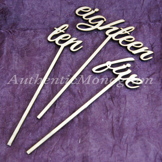 Table Numbers in Sets of 10, Table Top Numbers, Personalized Monogram: Home Decor, Wedding Decor Planning, Anniversary, Party Decor 15161