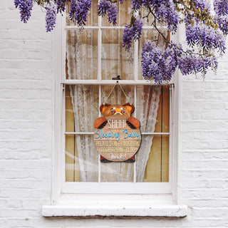 Baby Sleeping Sign for Front Door - Do Not Knock or Ring Doorbell Sign - Don't Disturb sign - Baby Shower Gift 961041