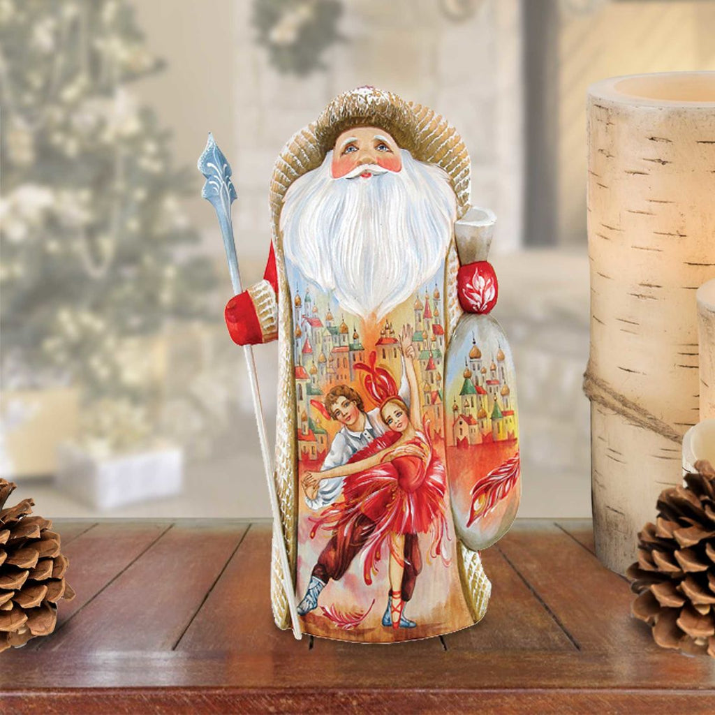 Firebird Ballet Santa Hand-Painted WOODCARVED Masterpiece by G. DeBrekht - Christmas Decor - 243203 *** PRE-ORDER - Handmade Just for You! ***