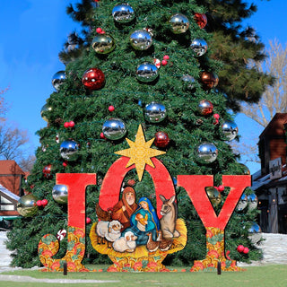 Joy Outdoor Nativity Set by G. DeBrekht - Nativity Holiday Decor - 8121454F-S3M