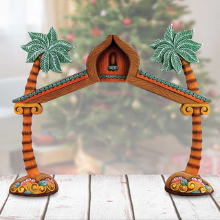 Nativity Manger Christmas Figurine by G. Debrekht Reserve - Handpainted Holiday Decor Handmade in the USA - 526991