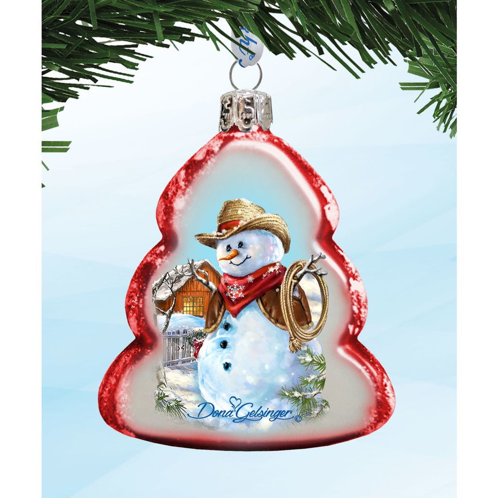 Snowy Mercury Glass Ornaments by G. DeBrekht - Coastal Holiday Decor - 770145S3-DG