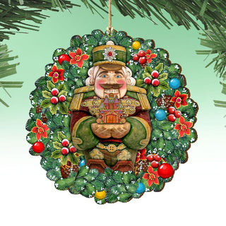 Nutcracker's Wreath Gift Wooden Ornaments by G. DeBrekht - Christmas Decor - 8185321