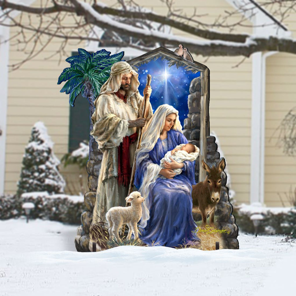 Holy Night Nativity Outdoor Decor by D. Gelsinger - Nativity Holiday Decor - 8461041F-1618