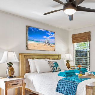 Spady Beach Lifeguard Tower Wooden Coastal Wall Art by Nature Wonders - Coastal Sea-Life Decor - 95262B