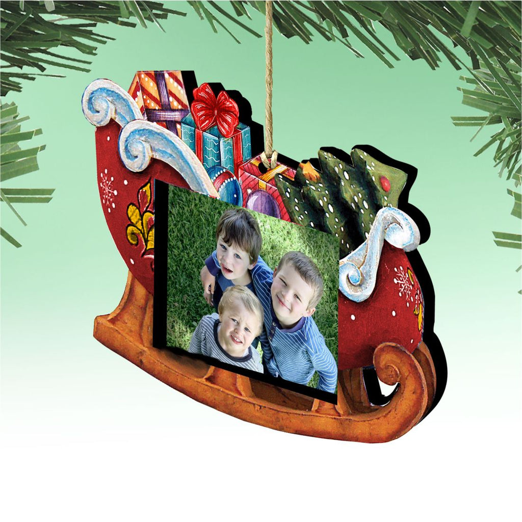 Christmas Gifts Picture Frame Ornaments - Ornament for Photo - Christmas Santa Snowman Decor - 8112047-PF