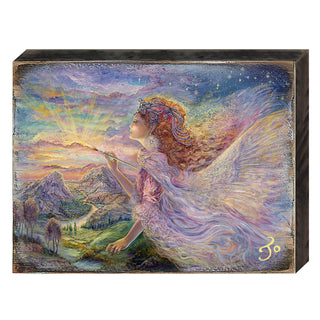 Aurora Fantasy Wooden Wall Art by Josephine Wall - Fantasy Decor - 852113B-JW