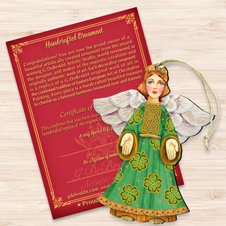 Celtic Angel Christmas Wooden Ornaments by G. DeBrekht - Celtic Decor - 8152723