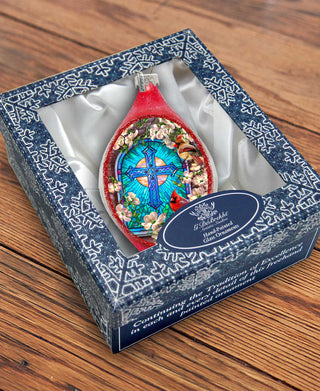 Sunday Morning Drop Glass Ornament by D. Gelsinger - Easter Spring Decor - 757-056-DG