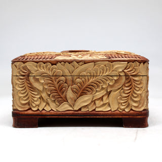 One-of-a-Kind Black Grouse WOODCARVED Jewelry BOX 4.5x3x2