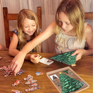 Fairies and Butterflies Christmas Tree Eco Wood Set by G.DeBrekht Christmas Décor - 8091522