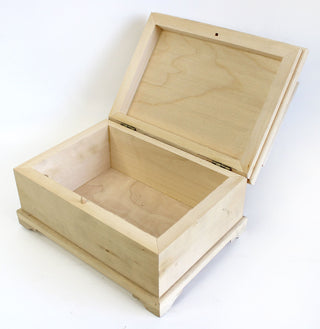 One-of-a-Kind Wooden Chest with 2 layers of the Boxes 11.5 x 8.5