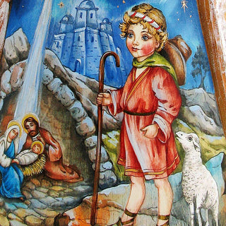 Special Edition in Crate Hand-Painted WOODCARVED Masterpiece by G. DeBrekht - Nativity Holiday Decor - 210228SE *** PRE-ORDER - Handmade Just for You! ***