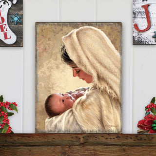 Mother of God Wall Art by D. Gelsinger - Nativity Holiday Decor - 95685B-DG