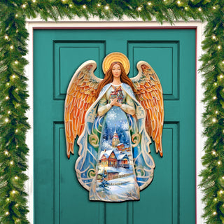 Blessing Home Angel Holiday Door Decor by G. Debrekht - Christmas Decor - 8611021H