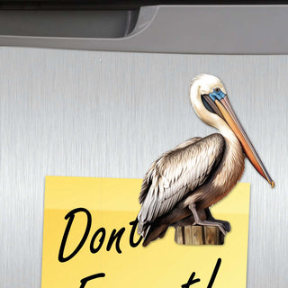 Pelicans Decorative Eco Wood Magnets Set of 6 by G. Debrekht - Coastal Decor - 8090014G-S6