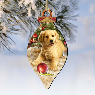 Christmas Puppy Wooden Ornaments by Gelsinger - Christmas Decor - 8041104-1609