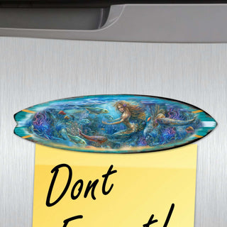 Ocean Style Surfboards Decorative Eco Wood Magnets Set of 6 by G. Debrekht - Coastal Decor - 8090067G-S6