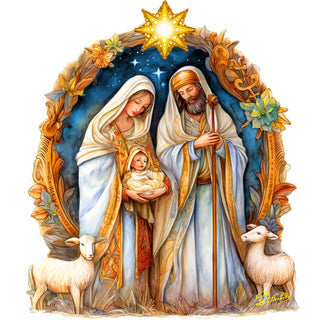 Nostalgic Nativity Scene Holiday Door Decor by G. Debrekht - Nativity Holiday Decor - 8611074H