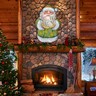 Celtic Santa Irish Christmas Holiday Door Decor by G. DeBrekht - Celtic Decor - 8118086H