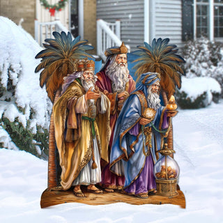 Three Wise Men Outdoor Decor by G. Debrekht - Nativity Holiday Decor - 8611040F