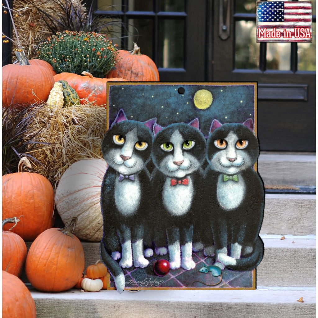 Boys Night Out Holiday Door Decor by Laura Seeley - Pets Dog and Cats Decor - 8512052H