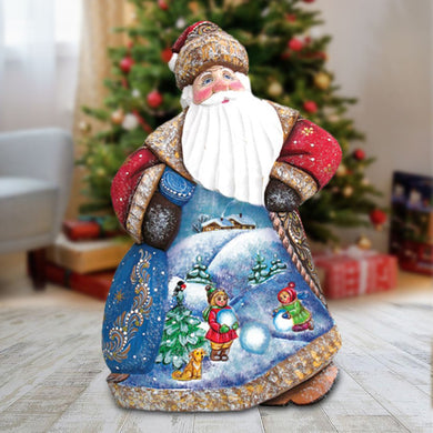 Starlight Dancing Santa Hand-Painted WOODCARVED Masterpiece by G. DeBrekht - Christmas Decor - 8214815 *** PRE-ORDER - Handmade Just for You! ***