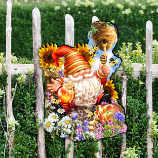 Honeycomb Gnome Easter Door Decor by D. Gelsinger - Easter Spring Decor - 8461061H-DG