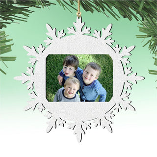 Snowflake Christmas Picture Frame Ornaments - Ornament for Photo by G.DeBrekht - Christmas Decor - 8141156PF