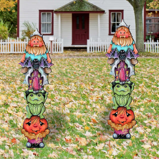 Scary Boo Halloween Set of 2 Outdoor Decor by Jamie Mills-Price - Thanksgiving Halloween Decor - 8457413F