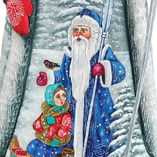 Time with Santa Hand-Painted WOODCARVED Masterpiece by G. DeBrekht - Christmas Decor - 2821458 *** PRE-ORDER - Handmade Just for You! ***
