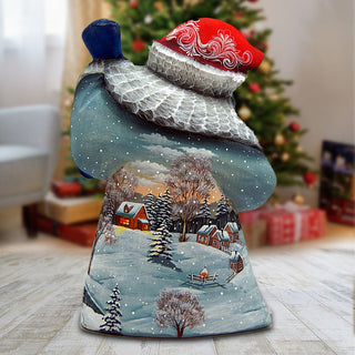 Retro Village Santa Hand-Painted WOODCARVED Masterpiece by G. DeBrekht - Christmas Decor - 821477 *** PRE-ORDER - Handmade Just for You! ***