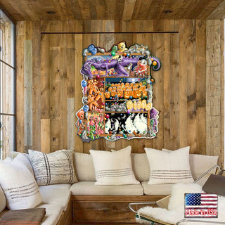 Colors Whimsical Wall Art by Laura Seeley - Love Family Kids Decor - 8513003-LS