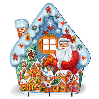 Santa Gingerbread House Life Size Outdoor Holiday Decor by G. DeBrekht - Christmas Decor - 81529214F-XXLG
