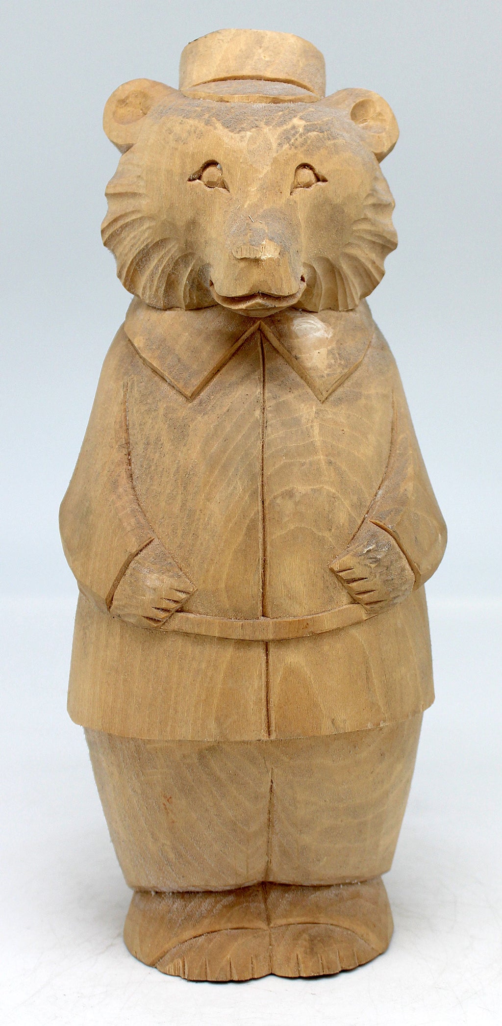 One-of-a-Kind Bear Wood Carved Figurine 9