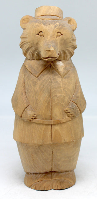 One-of-a-Kind Bear Wood Carved Figurine 9