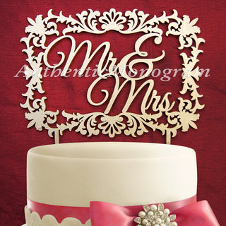 Wedding Cake Topper - Wooden