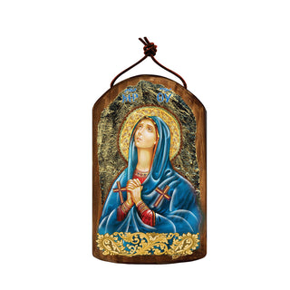 Mother of God Religious Christian Sacred Icon Ornament - Inspirational Icon Decor - 87014
