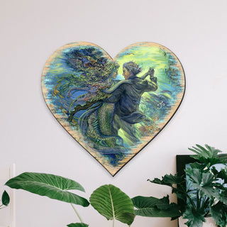 For The Love of Mermaid Coastal Outdoor Decor by Josephine Wall - Coastal Sea-Life Decor - 8472111F-JW