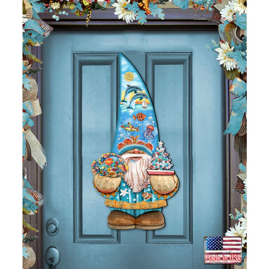 Coastal Gnome Coastal Door Decor by G. DeBrekht - Coastal Holiday Decor - 8611014H