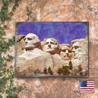 Amarante Mount Rushmore Wooden Wall Art by Nature Wonders - Nature Wildlife Decor - 95247B